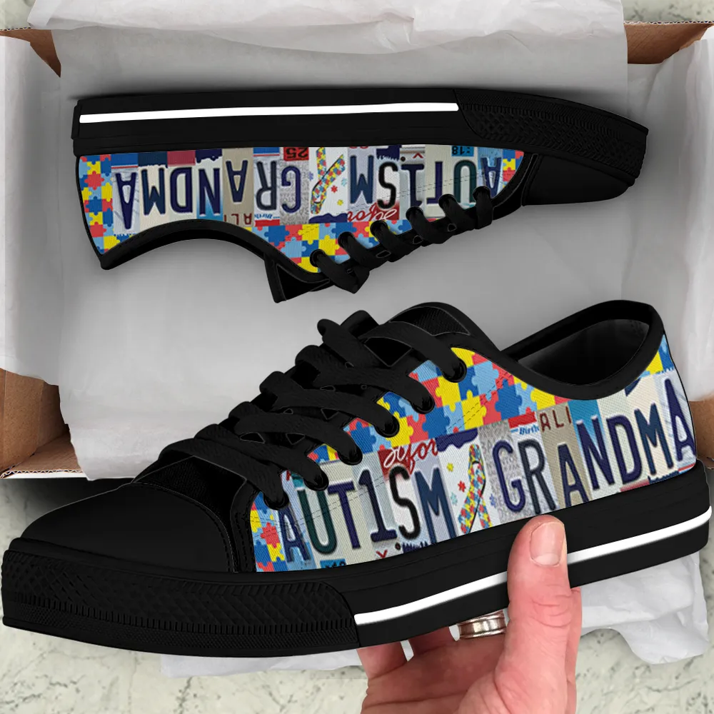 Autism Grandma Low Top Shoes